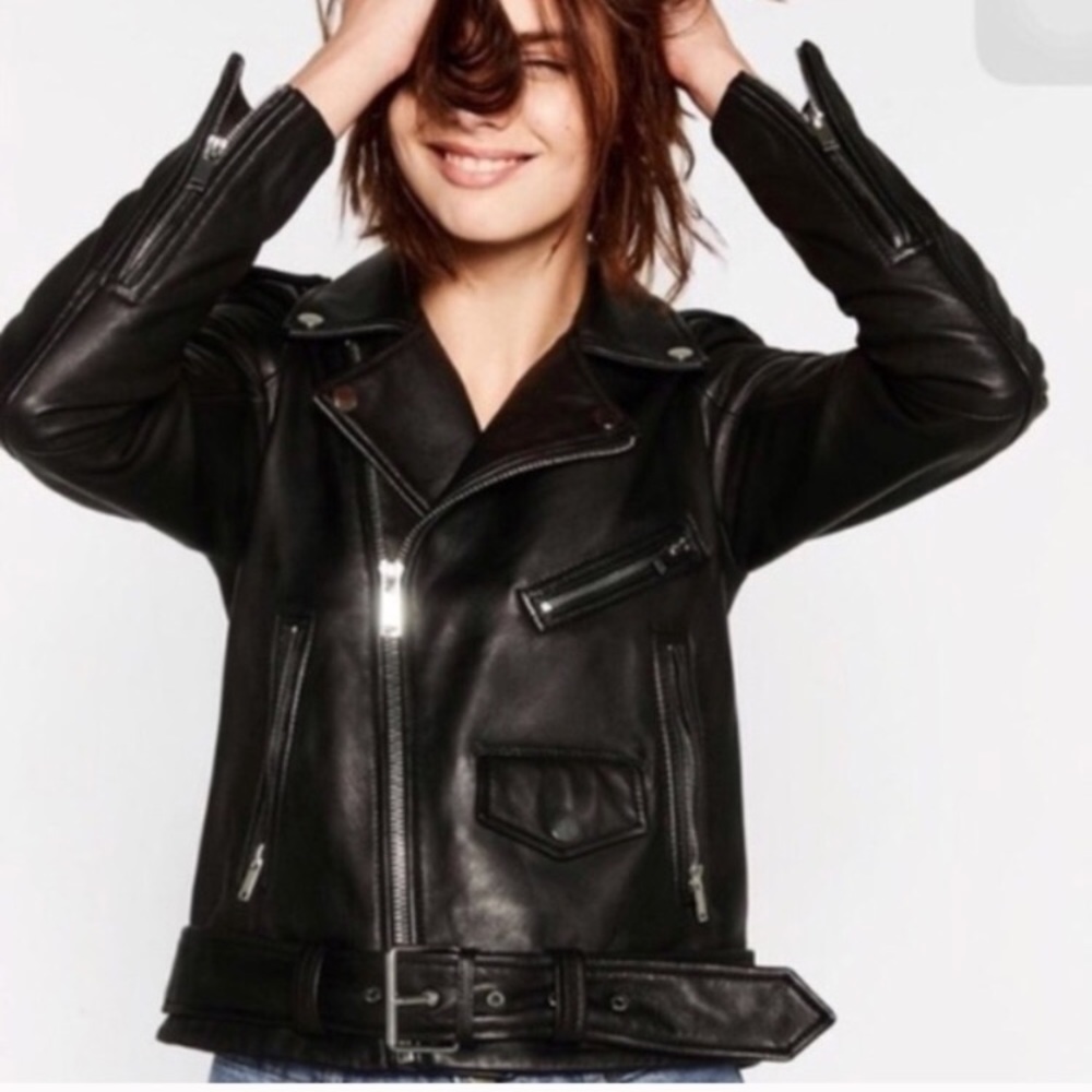 Zara leather jacket